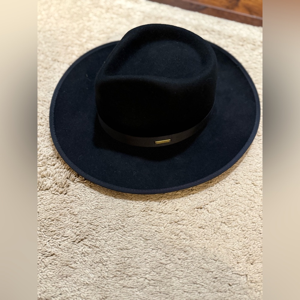 GIGI PIP Black Monroe Rancher Fedora Hat
